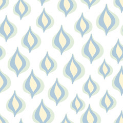 Vector cute abstract seamless pattern with lanterns in pastel colors. Print for clothes, wrapping paper, wallpaper