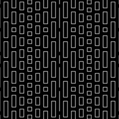 Repeated squares and rectangles background. Geometrical figures wallpaper. Seamless surface pattern design. Symmetrical polygons ornament. Futuristic motif. Digital paper. Vector art work.
