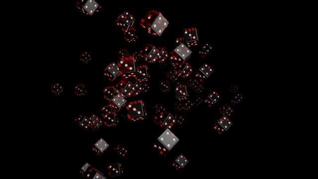 Blue dice flying into camera on transparent background. Gambling concept. Casino.	Alpha channel.