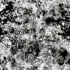 Abstract texture pattern with ink splashes and spots. Grunge black and white seamless background. Monochrome texture. Imitation of stone, mineral, concrete
