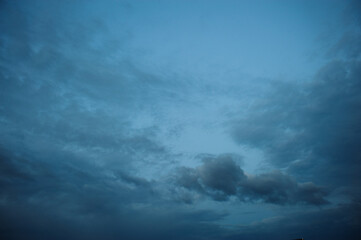 Obraz premium clouds on sky at dusk, natural landscape and background