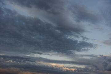 Fototapeta premium clouds on sky at dusk, natural landscape and background