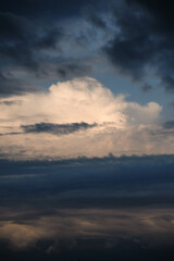 Scenic view of clouds on sky during sunset 
