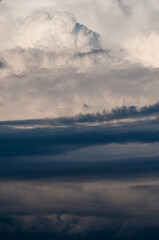 Scenic view of clouds on sky during sunset 