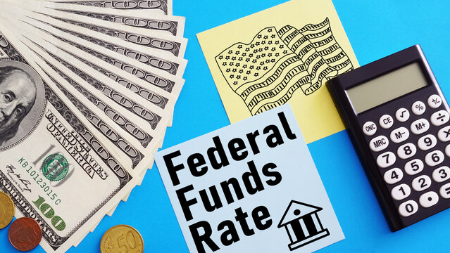 Federal funds rate FFR is shown using the text