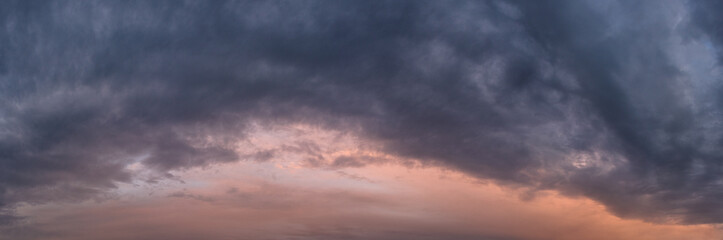 Scenic view of clouds on sky during sunset 