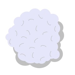 Wool on a white background.