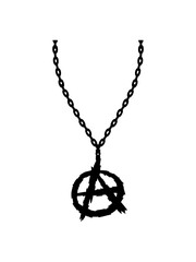 Schmuck Halskette Anarchie Symbol 