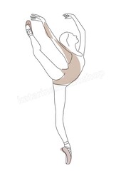 sketch of a dancer