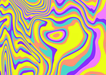 Abstract geometric background with op-art psychedelic pattern of lines.