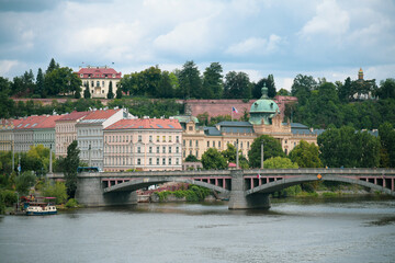 city castle and vltava river