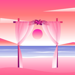 couple weding flat or cartoon illustration vector design