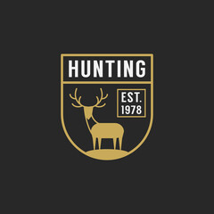 camping outdoor and adventure gears badge logo emblem logo label design. Vector illustration