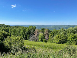 Fototapeta na wymiar Hiking with Views at Audubon Society in Upstate New York
