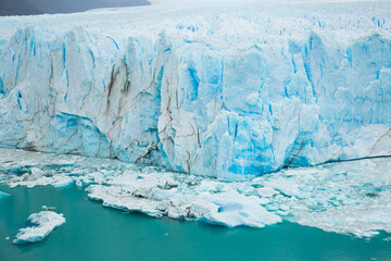 General view of the Perito Moreno Glacier in Los Glaciares National Park in Argentina