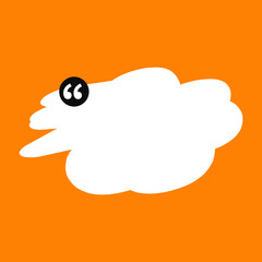 text box. speech box. talk box. quote box