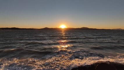 Obraz premium Pôr do Sol na praia