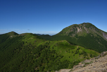 Mountain climbing in summer season