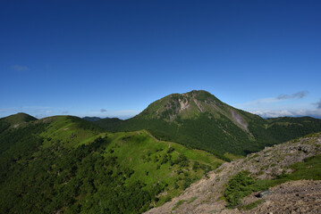 Fototapeta premium Mountain climbing in summer season