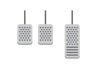 Car pedal. Simple flat illustration.
