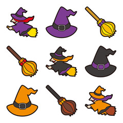 ハロウィン 魔女 セット 線アリ