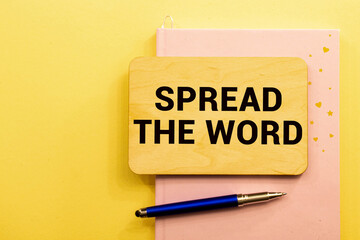 Word writing text Spread The Word. Business concept for share the information or news using social media