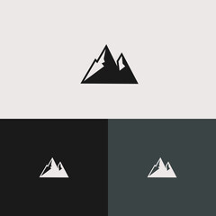 Mountain Logo vector simple minimalist