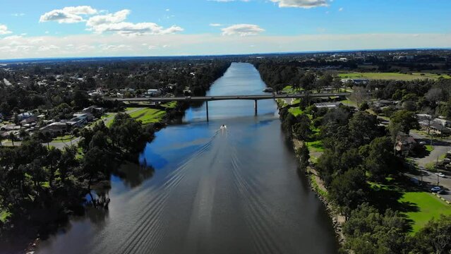 Drone video of the nepean river, Penrith, NSW.
