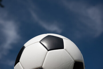 soccer ball on sky