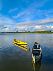 boat on the lake