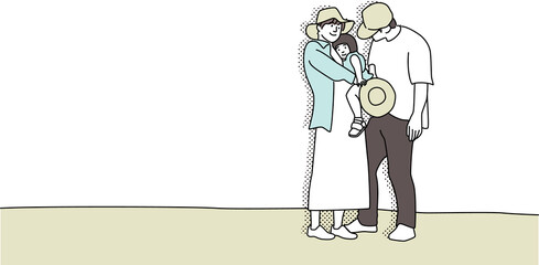 家族・ファミリー・赤ちゃんのイメージ
