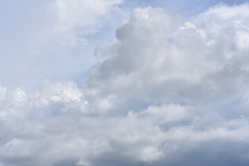 Beautiful sky. Cumulonimbus cloud and cirrus cloud