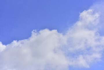 Beautiful sky. Cumulonimbus cloud and cirrus cloud