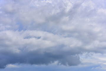 Beautiful sky. Cumulonimbus cloud and cirrus cloud