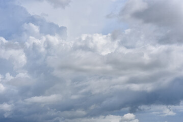 Beautiful sky. Cumulonimbus cloud and cirrus cloud