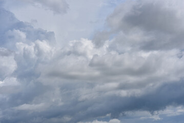 Beautiful sky. Cumulonimbus cloud and cirrus cloud