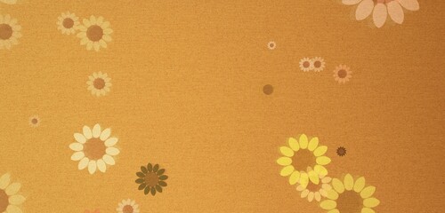 ひまわりの背景　土色　濃いめ2