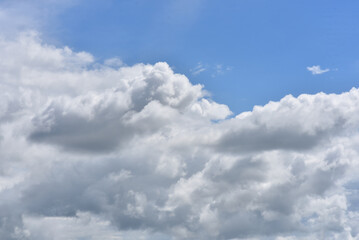 Beautiful sky. Cumulonimbus cloud and cirrus cloud