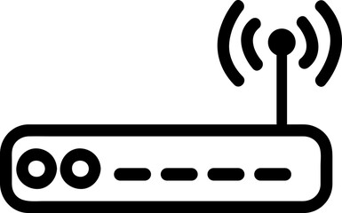Wifi router line icon. Collection of vector symbol in trendy flat style on white background. Wifi router sings for design