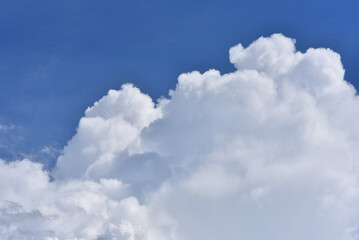 Beautiful sky. Cumulonimbus cloud and cirrus cloud