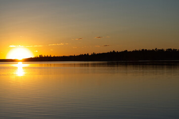 Sunset at Astotin Lake, Elk Island National Park