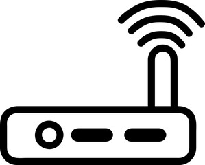 Wifi router line icon. Collection of vector symbol in trendy flat style on white background. Wifi router sings for design