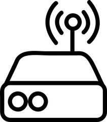 Wifi router line icon. Collection of vector symbol in trendy flat style on white background. Wifi router sings for design