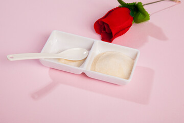 Hydrolyzed collagen protein. Additional protein intake. Natural beauty and health supplement for skin, bones, joints and intestine