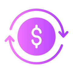 transaction gradient icon