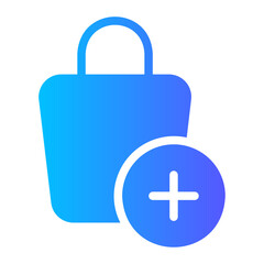 Fototapeta premium add gradient icon