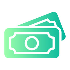cash gradient icon