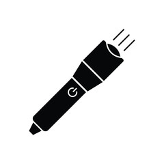 Flashlight icon design isolated on white background