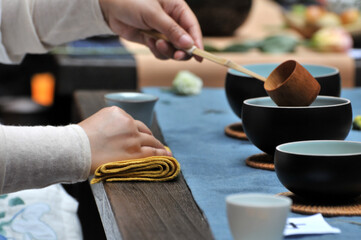 Fototapeta na wymiar Chinese tea ceremony