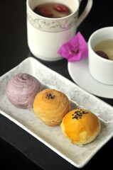 Chinese pastry or moon cake